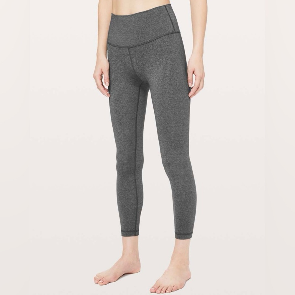 LULULEMON- Wunder Under High-Rise 7/8 Tight 25" Heathered Black Leggings